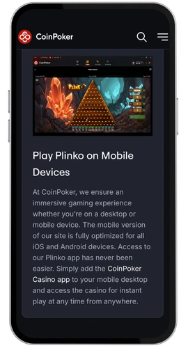 CoinPoker Casino mobile